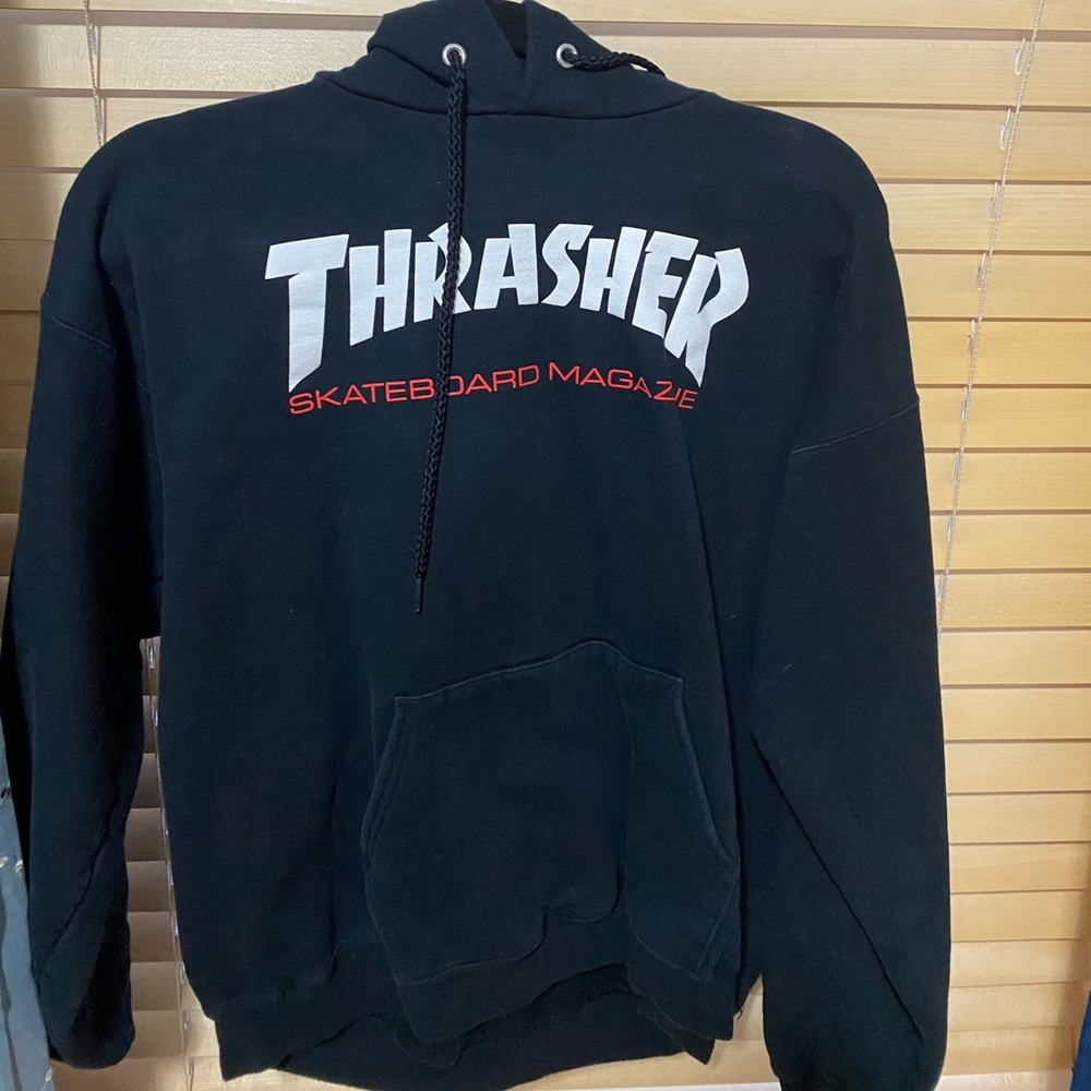 black thrasher hoodie